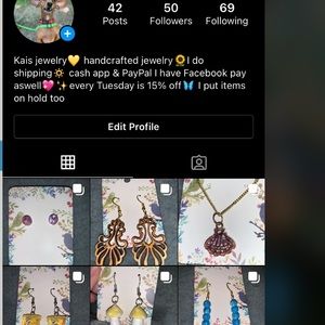 I make handmade jewelry and other crafts